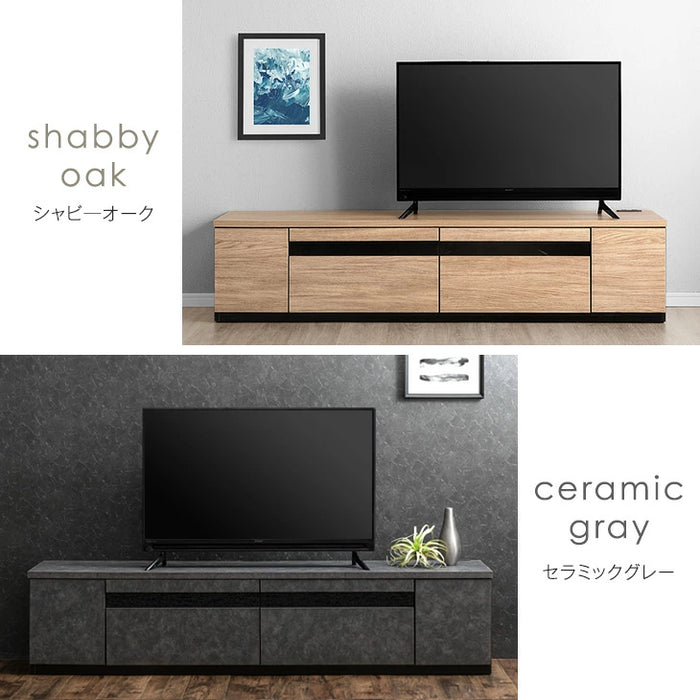 ［幅180cm］テレビ台 完成品 国産 コンセント付 引出し収納 大川家具 木製 テレビボード【超大型商品】〔33010077〕