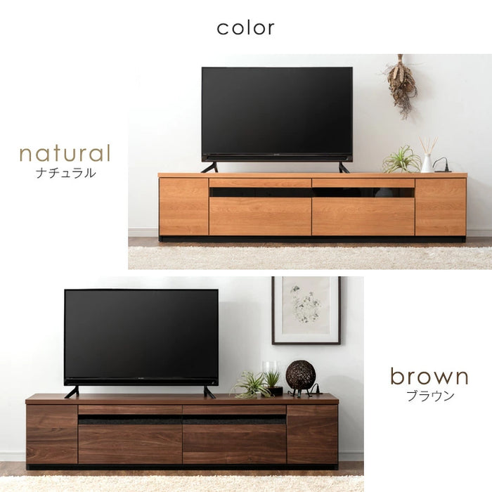 ［幅180cm］テレビ台 完成品 国産 コンセント付 引出し収納 大川家具 木製 テレビボード【超大型商品】〔33010077〕