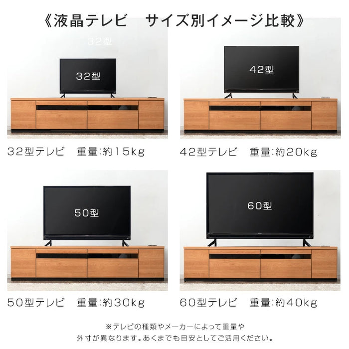［幅180cm］テレビ台 完成品 国産 コンセント付 引出し収納 大川家具 木製 テレビボード【超大型商品】〔33010077〕