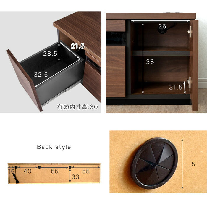 ［幅180cm］ 完成品 テレビ台 ロータイプ 収納 日本製【超大型商品】〔33010077〕