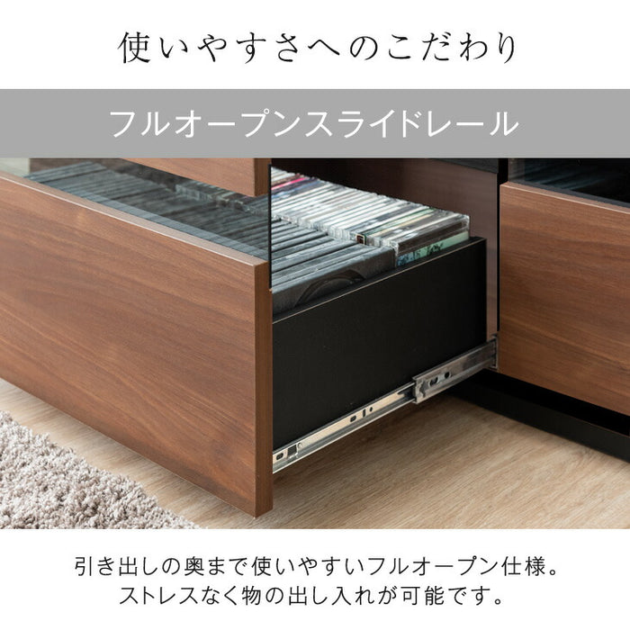 ［幅180cm］ 完成品 テレビ台 ロータイプ 収納 日本製【超大型商品】〔33010077〕