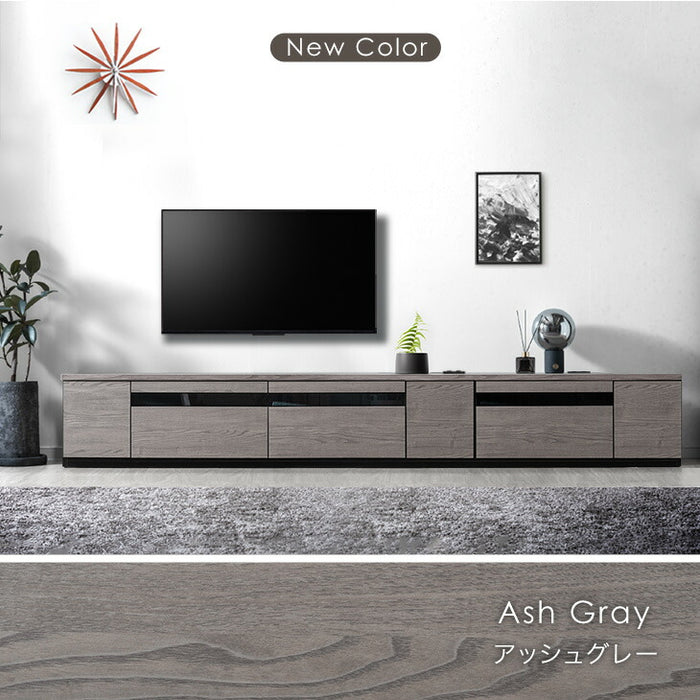 ［幅270cm］テレビ台 完成品 国産 コンセント付 引出し収納 大川家具 木製 テレビボード【超大型商品】〔33010080〕