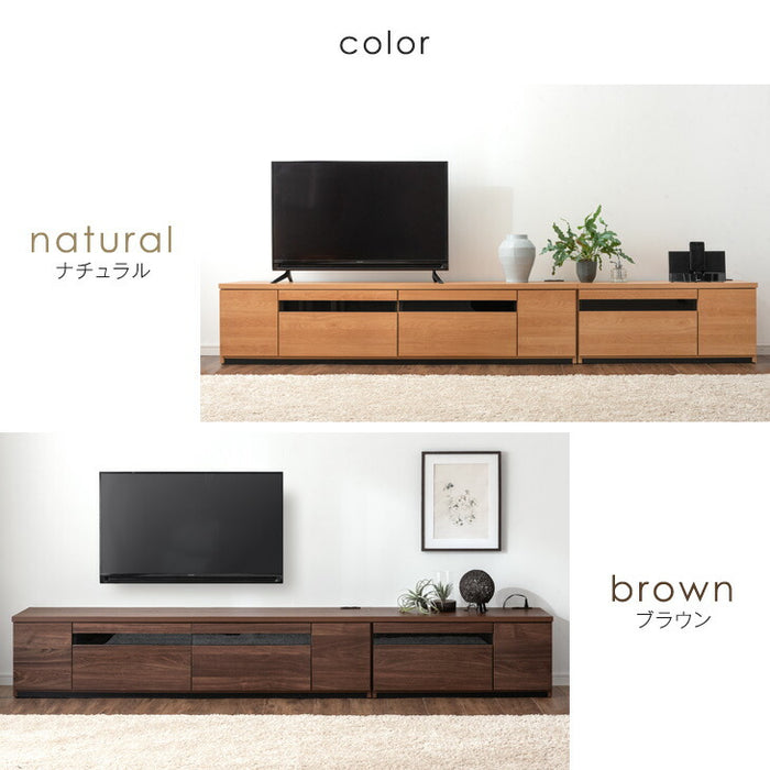 ［幅270cm］ 完成品 組み合わせ テレビ台 ロータイプ【超大型商品】 〔33010080〕