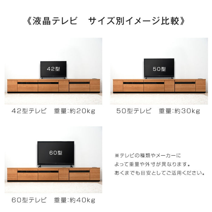 ［幅270cm］ 完成品 組み合わせ テレビ台 ロータイプ【超大型商品】 〔33010080〕