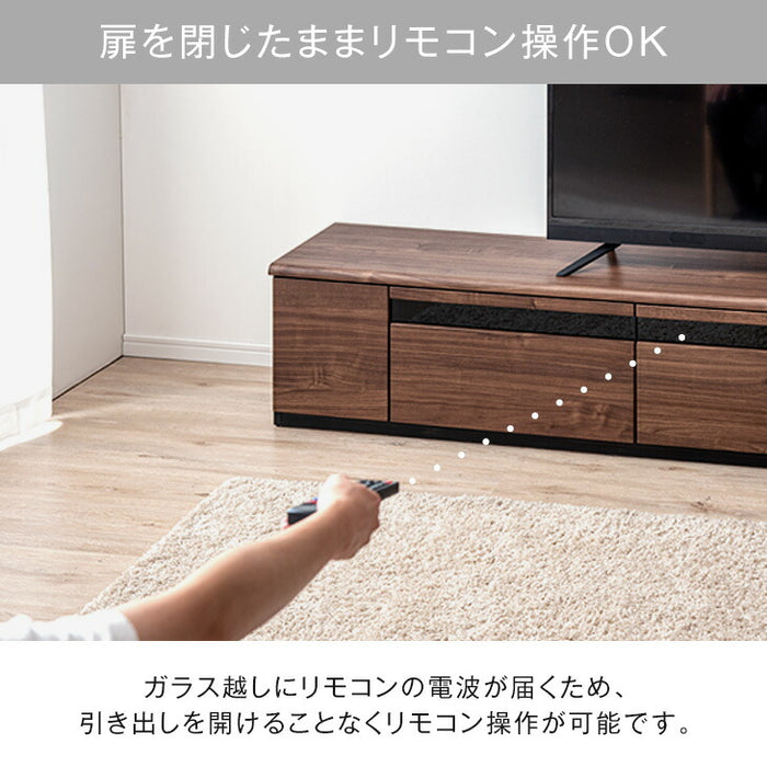 ［幅180cm］ 完成品 テレビ台 ロータイプ 収納 日本製【超大型商品】〔33010077〕
