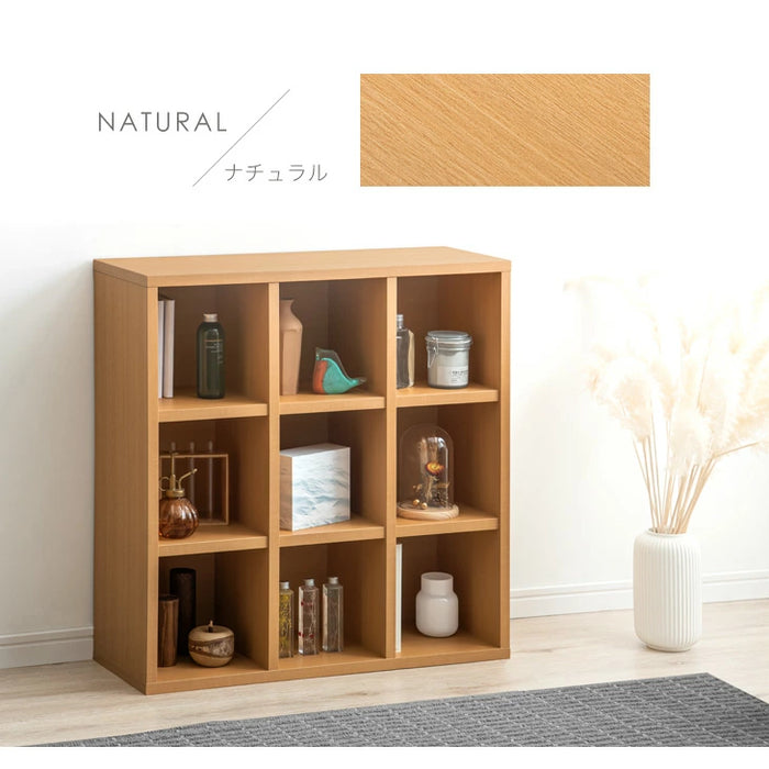 大決算プライス】［3×3段/背面化粧：あり］国産 オープンラック 完成品