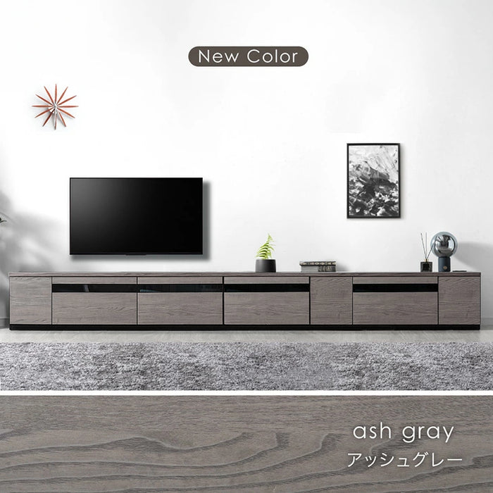 幅330cm］テレビ台 完成品 国産 コンセント付 引出し収納 大川家具