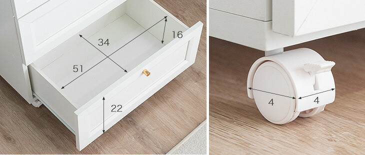 【美品】キャスター付きワゴン ラック チェスト 棚 引き出し 小物収納 楽天市場】移動らくらく チェストワゴン 引き出し 3段 幅60 キャスター