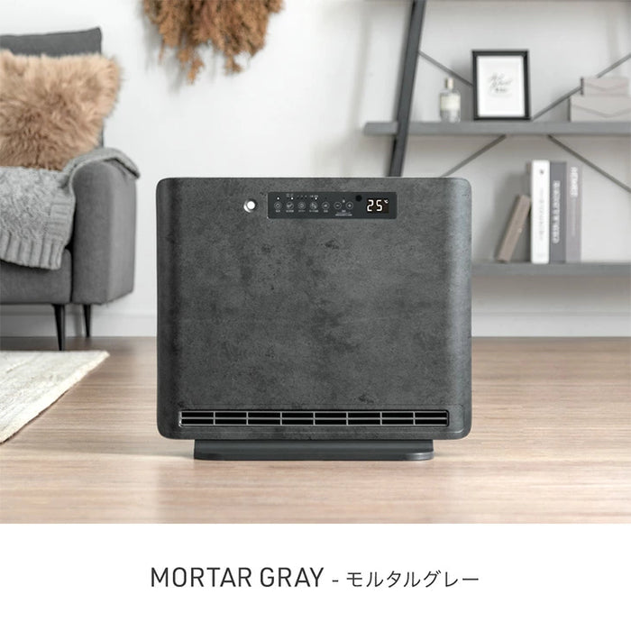 【新発売記念プライス】人感＆室温 セラミックヒーター Wセンサー リモコン付き 速暖1200W 人感センサー 室温センサー ファンヒーター〔3840003722〕