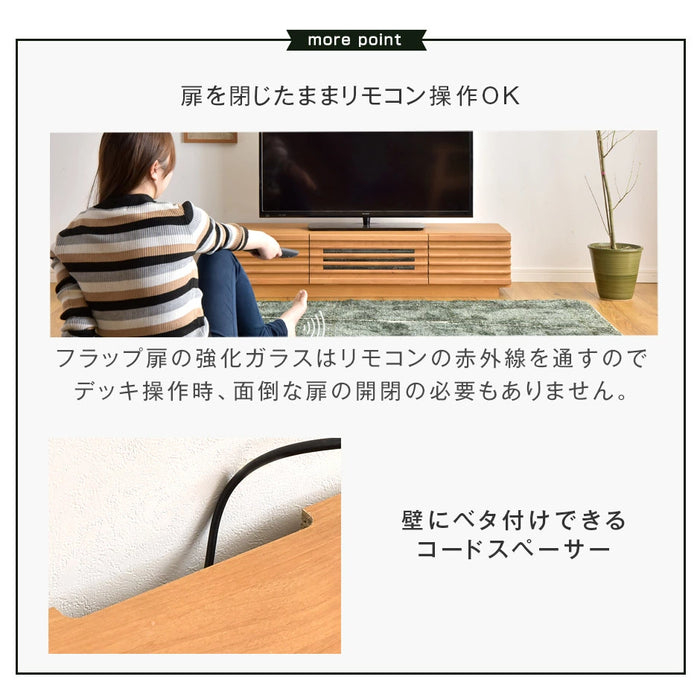 幅120cm アルダー無垢 国産 完成品 テレビ台 ロータイプ *ダリア-TG* 〔38700007〕