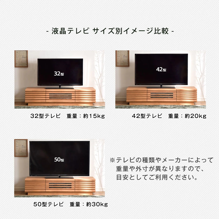 幅120cm アルダー無垢 国産 完成品 テレビ台 ロータイプ *ダリア-TG* 〔38700007〕