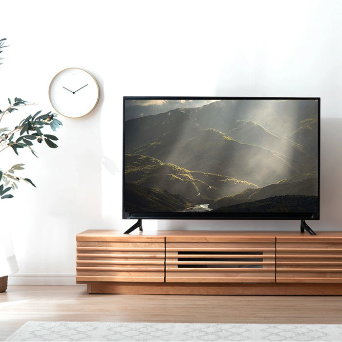 幅120cm アルダー無垢 国産 完成品 テレビ台 ロータイプ *ダリア-TG* 〔38700007〕