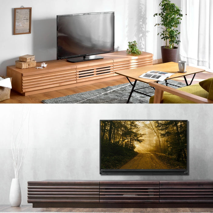 ［幅210cm］ アルダー無垢 国産 完成品 テレビ台 ロータイプ *ダリア-TG*【搬入設置込み】【超大型商品】 〔38700011〕