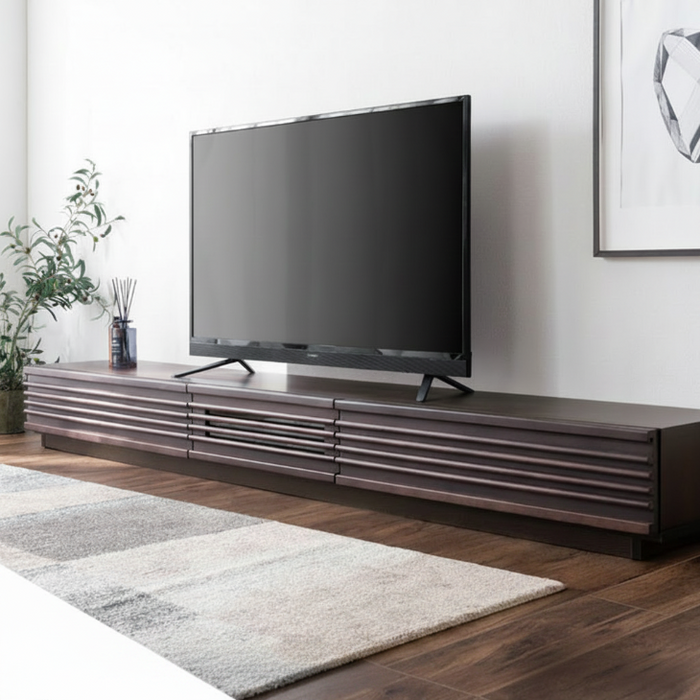 幅240] 国産 完成品 アルダー無垢 テレビ台 ロータイプ 天然木 日本製