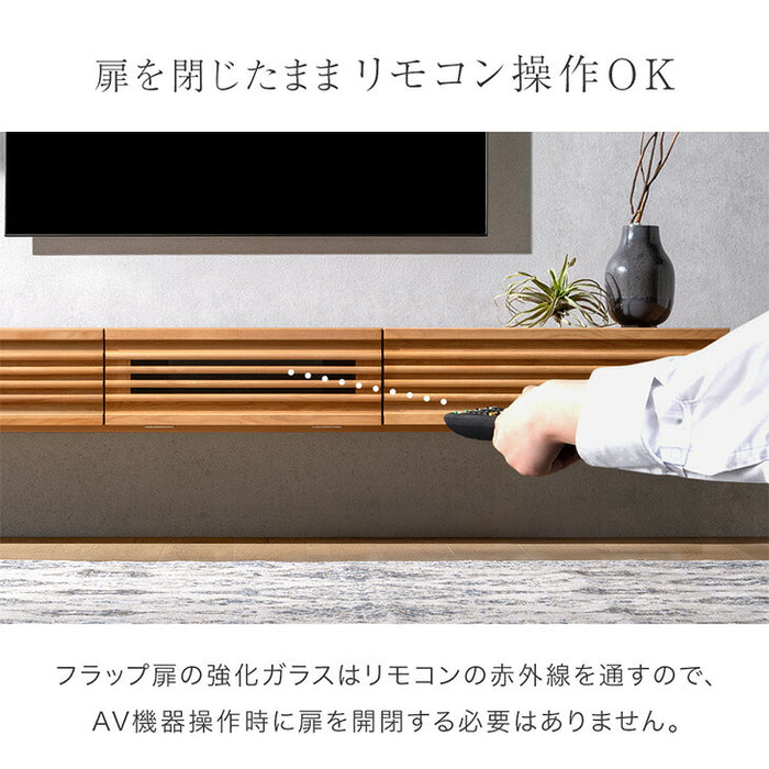 ［幅180］テレビ台 フロート 壁掛け フロートボード 完成品 国産 大川家具 スライドレール 引き出し モダン おしゃれ〔38700024〕