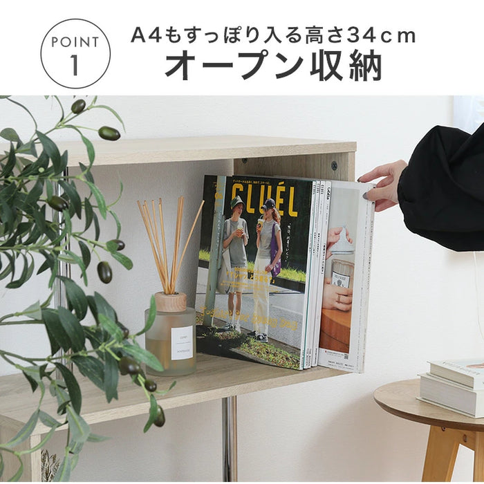 3段 オープンラック 木製 スチール s字ラック シェルフ ディスプレイ 3段 オープンラック 木製 スチール s字ラック シェルフ ディスプレイ