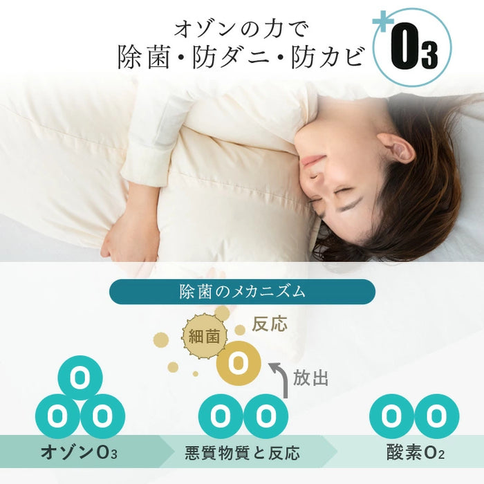 [シングル] コインランドリーで洗える羽毛布団 ホワイトグースダウン93％ CILゴールドラベル 30マス立体キルト 400dp以上 かさ高165mm以上 7年保証 日本製 ウォッシャブル  〔39100153〕