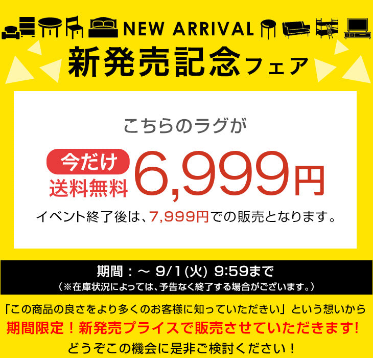 【新発売記念プライス】［190×240］デザインラグ 洗える 滑り止め付 ウレタン ホットカーペット対応 シンプル 絨毯〔80100275〕