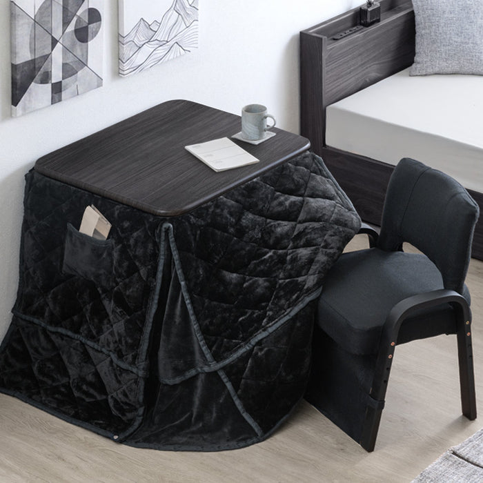 [70×60cm] パーソナルこたつ 3点セット 2WAY 高さ調節 高脚 省スペース コンパクト パソコンデスク 在宅ワーク〔21300029〕