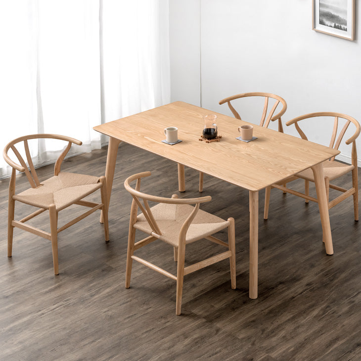 幅150］天然木アッシュ ダイニングテーブルセット 4人掛け 5点セット