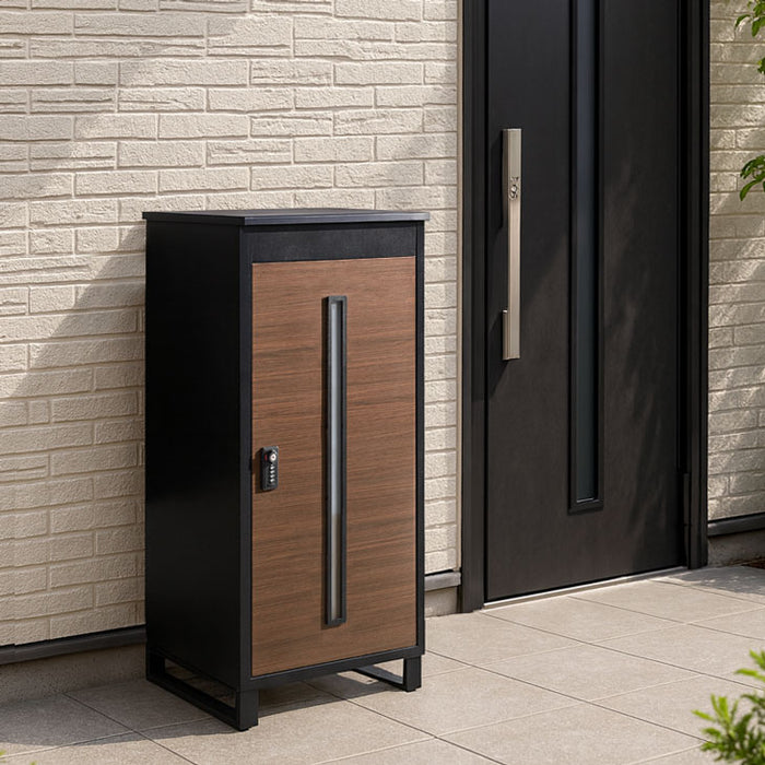 LIVBOX ーリブボックスー 宅配ボックス 押し込み式 複数投函OK 大容量 137L ゼロリターン ダイヤル式 鍵付き〔17600225〕