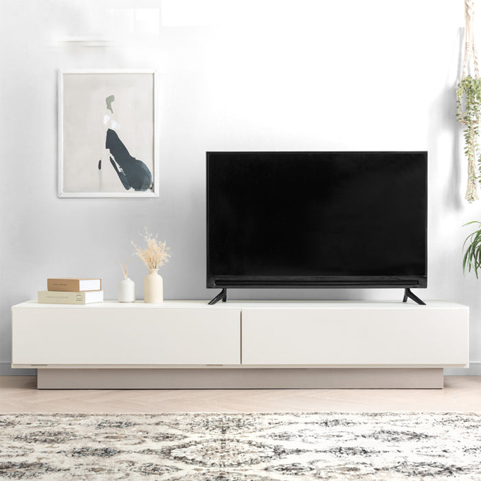 ［幅180］テレビ台 完成品 日本製 大川家具 ローボード 引き出し 収納 ツートン バイカラー おしゃれ【超大型商品】〔17100083〕