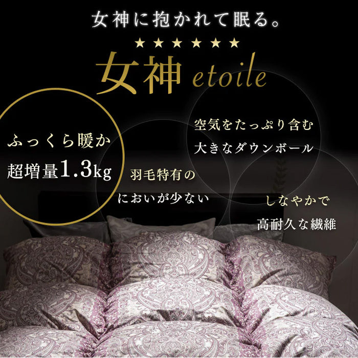 ［シングル］ ポーランド産 マザーグース 95％ 羽毛布団 増量1.3kg  440dp以上 日本製 7年保証 〔10119083〕