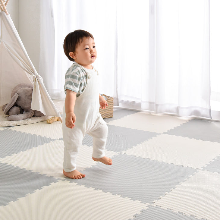 3畳］防炎 ジョイントマット 32枚 厚み20mm 大判59cm 床暖房対応