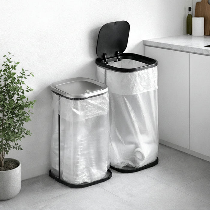 30L］蓋付きゴミ箱 プッシュ式スリム キッチン コンパクト 省スペース