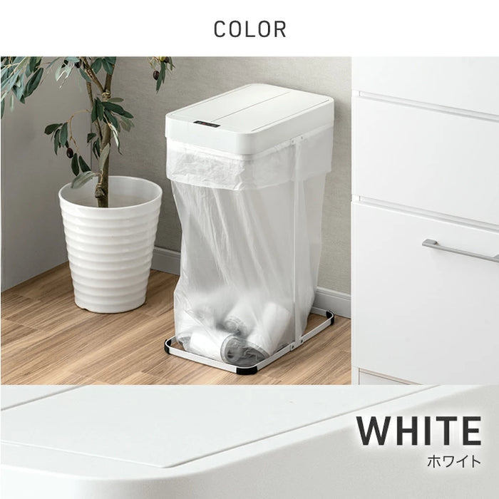 【新発売記念プライス】自動開閉 ゴミ箱 45L 両開き 触れ0無 スリム 電動 蓋付き ダストボックス おしゃれ〔41910013〕