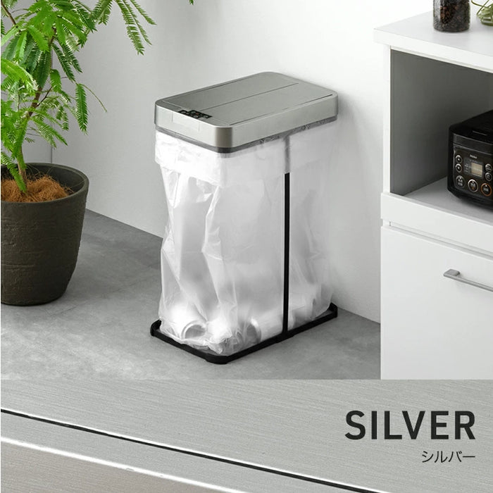 【新発売記念プライス】自動開閉 ゴミ箱 45L 両開き 触れ0無 スリム 電動 蓋付き ダストボックス おしゃれ〔41910013〕