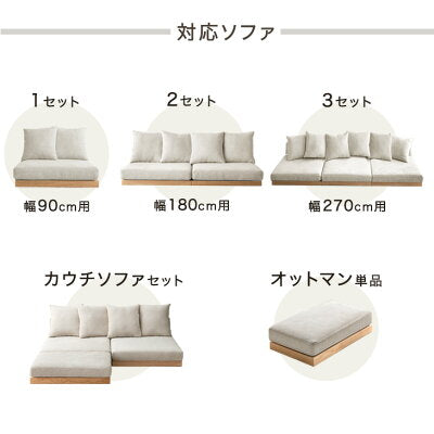 【商品番号：42500030専用】クッション用カバー6枚＆座面用カバー3枚〔42500031〕