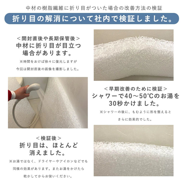 [シングル] 全部洗える 敷布団 100×200cm 3層 通気性 帝人 ウォシュロン (R)  高反発敷き布団 テイジン〔26700105〕