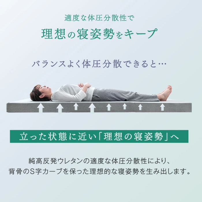 ［シングル マットレス単品］電動ベッド専用 高反発 ウレタン マットレス 〔43300195〕