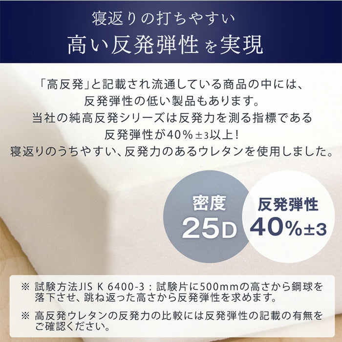［シングル マットレス単品］電動ベッド専用 高反発 ウレタン マットレス 〔43300195〕