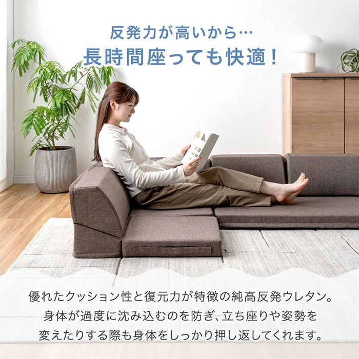 ［3点セット］ RENEW 洗える カバーリング ローソファ こたつ用 3人掛け  リクライニングソファ  ロータイプ 座椅子 l字 おしゃれ〔43300235〕