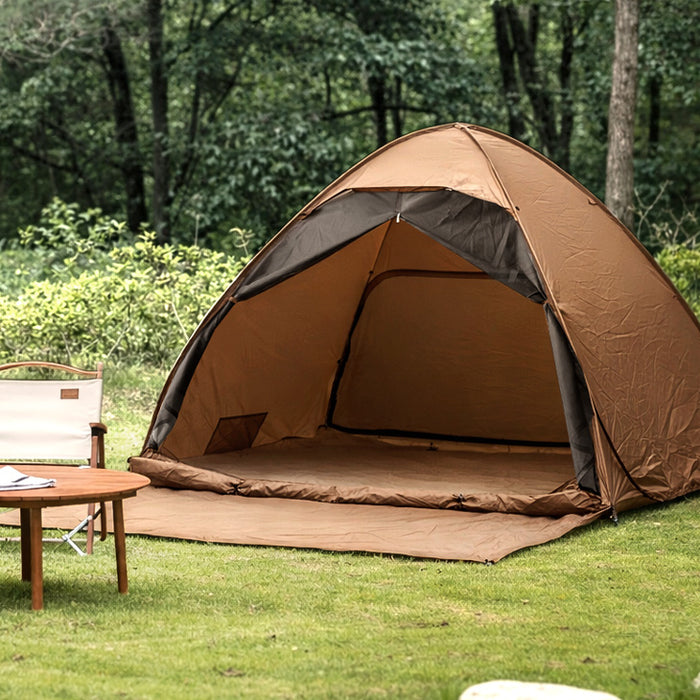 めざましテレビで紹介》［250cm］サンシェード付 ポップアップテント