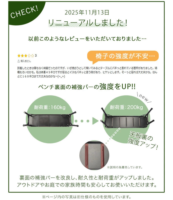アウトドアテーブル セット 折りたたみ 幅90cm ベンチ 2脚 3点セット アウトドアテーブル セット 折りたたみ 幅90cm ベンチ 2脚 3点セット