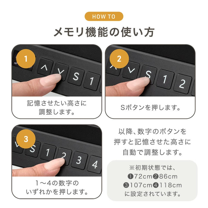 【新発売記念プライス】［幅140］電動昇降デスク 無段階昇降 USBポート付 メモリ機能 静音設計 衝突感知センサー 耐荷重80kg 昇降デスク〔45400148〕