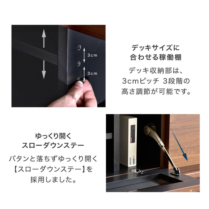 [32〜65インチ対応] “置かない”テレビ台 壁寄せテレビスタンド 日本製 完成品 上下/左右首振り【超大型商品】〔48100021〕