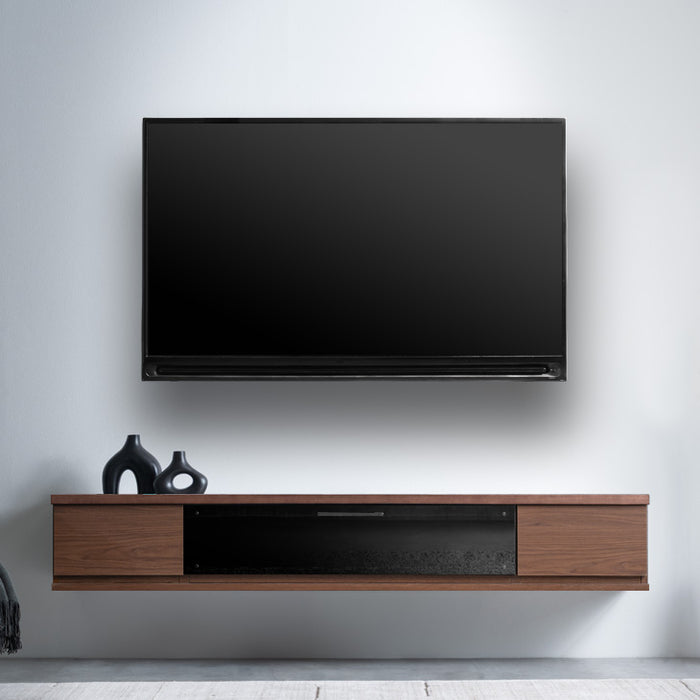 ［幅180］テレビ台 フロート 壁掛け 完成品 国産 大川家具 引き出し収納 モダン フロートボード おしゃれ〔48100046〕