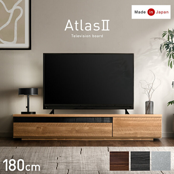 ［幅180cm］ 国産 完成品 テレビ台 木製 テレビボード 背面収納 コード収納 ロータイプ TV台 おしゃれ【超大型商品】〔49100017〕