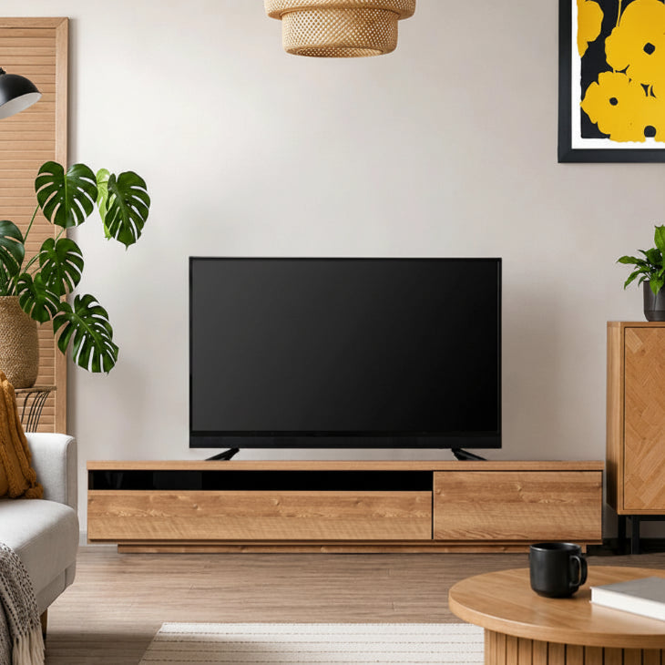 原人 バリ スタイル ＴＶボード ＴＶ台 テレビ台 収納家具 完成品家具 幅180cm］ 国産 完成品 テレビ台 木製 テレビボード 背面収納 コード