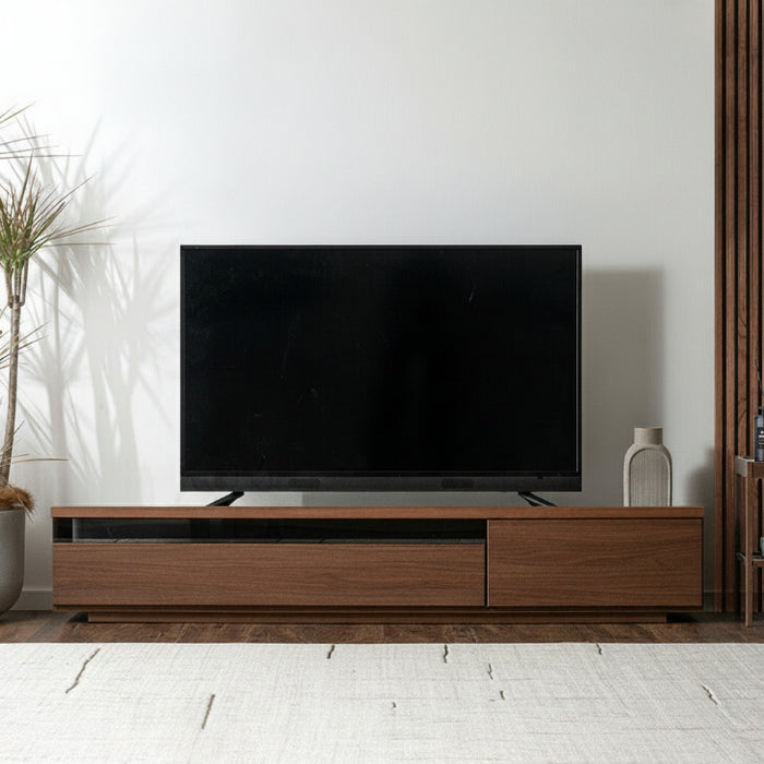 ［幅180cm］ 国産 完成品 テレビ台 木製 テレビボード 背面収納 コード収納 ロータイプ TV台 おしゃれ【超大型商品】〔49100017〕