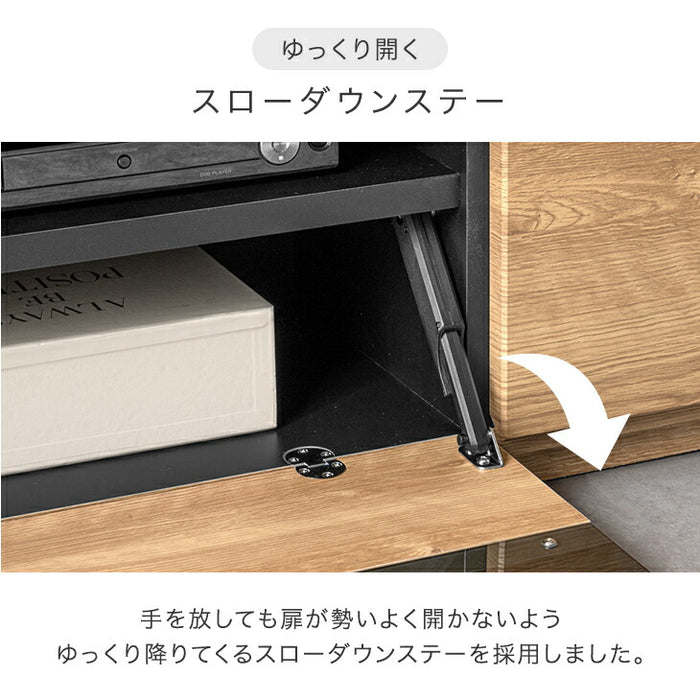 ［幅180cm］ 国産 完成品 テレビ台 木製 テレビボード 背面収納 コード収納 ロータイプ TV台 おしゃれ【超大型商品】〔49100017〕
