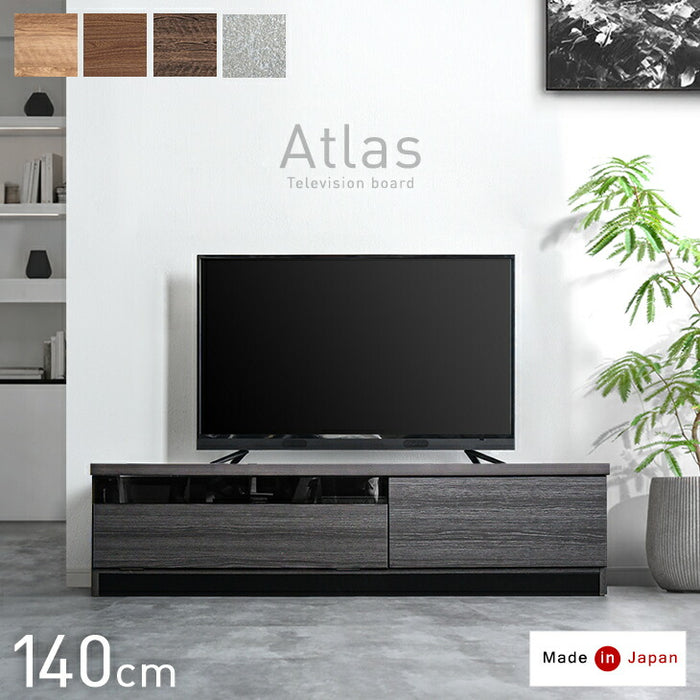 幅140cm Bタイプ］配線スッキリ テレビ台 ローボード 国産 完成品