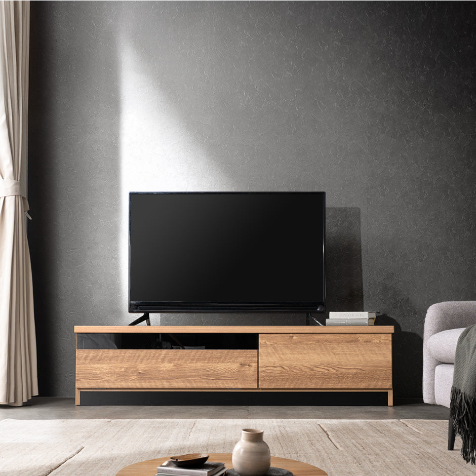 幅140cm］配線スッキリ テレビ台 ローボード 国産 完成品 *アトラス-TG