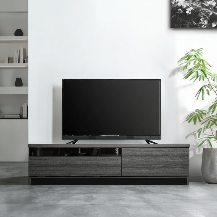 ［幅140cm］配線スッキリ テレビ台 ローボード 国産 完成品 *アトラス-TG* 木製 ロータイプ 背面収納 コード収納〔49100055〕