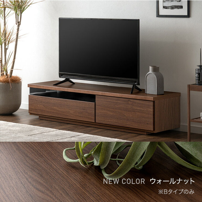 ［幅140cm Bタイプ］配線スッキリ テレビ台 ローボード 国産 完成品 *アトラス-TG* 木製 ロータイプ 背面収納 コード収納〔49100055b〕