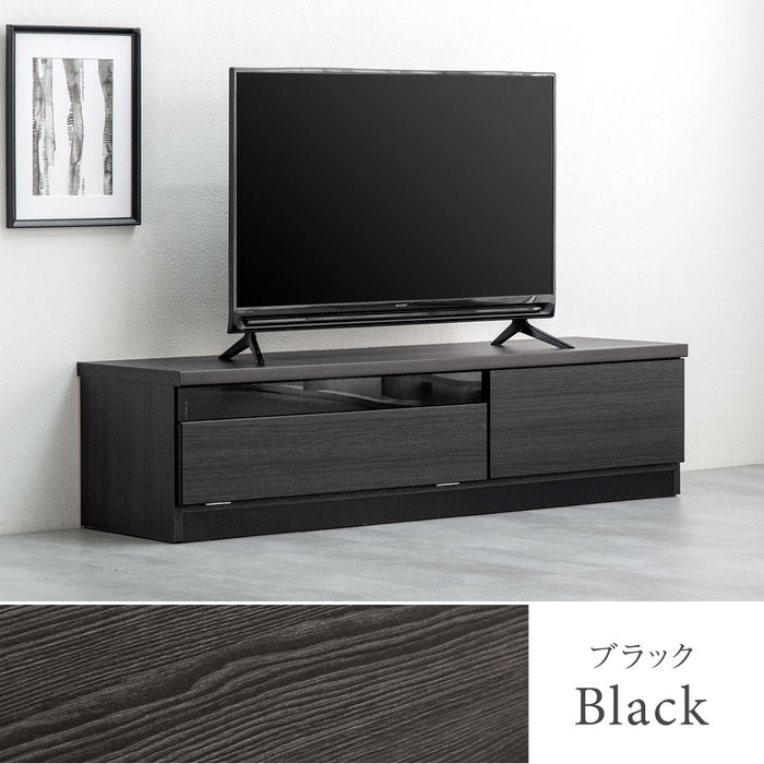 ［幅140cm］配線スッキリ テレビ台 ローボード 国産 完成品 *アトラス-TG* 木製 ロータイプ 背面収納 コード収納〔49100055〕